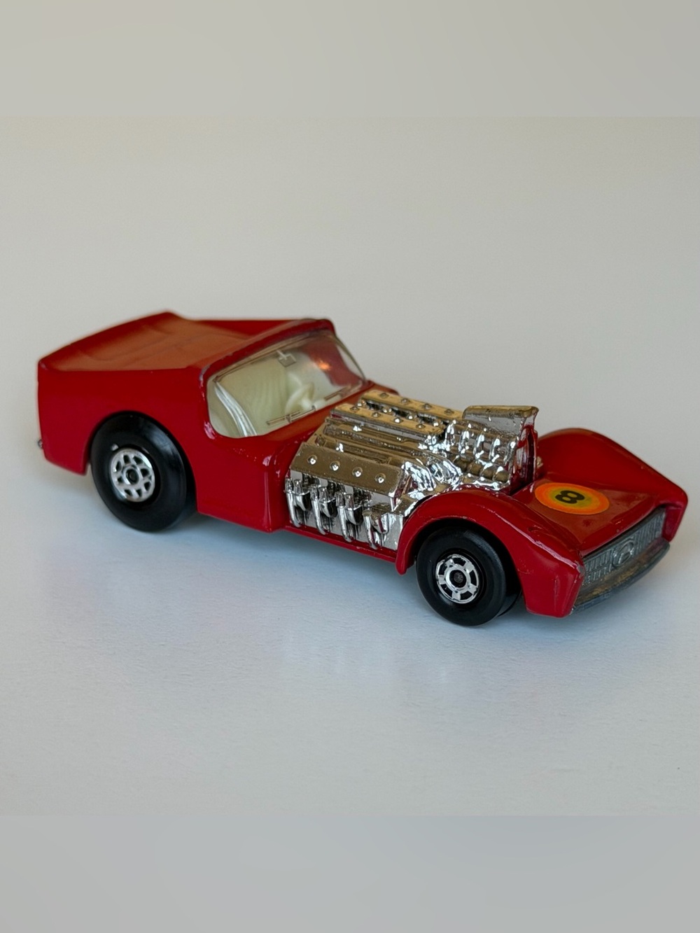 Vintage Matchbox Superfast No. 19 Road Dragster 1970 Red Lesney Made in England